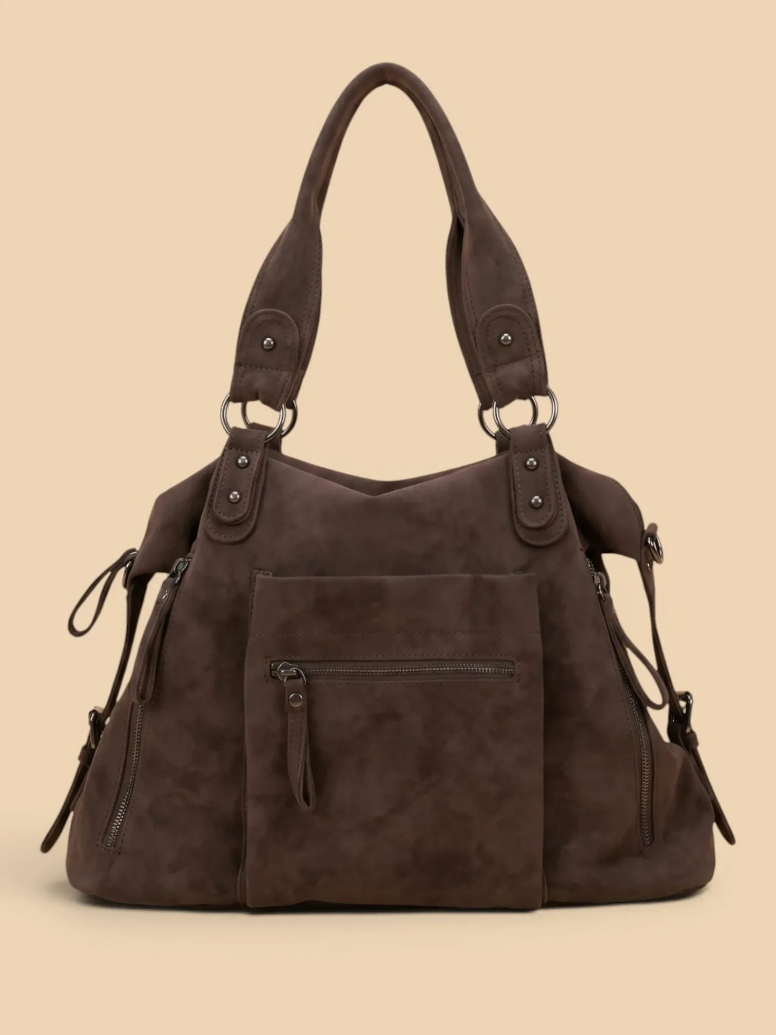 Très Grand Sac Cabas Marron Café