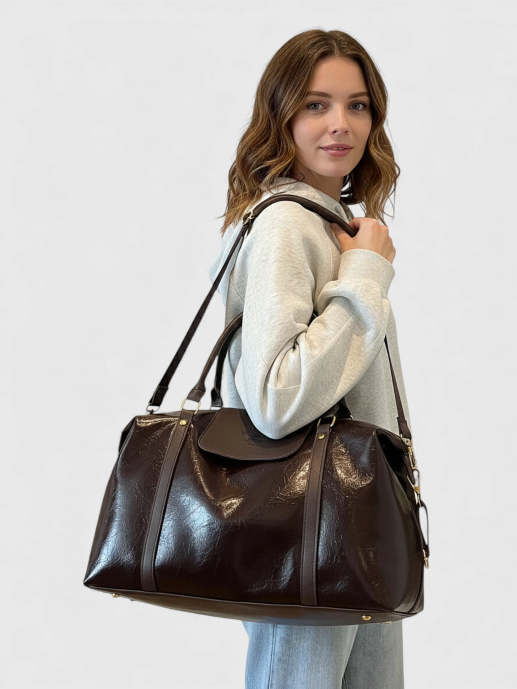 Cabas de Cours Simili Cuir Fashion